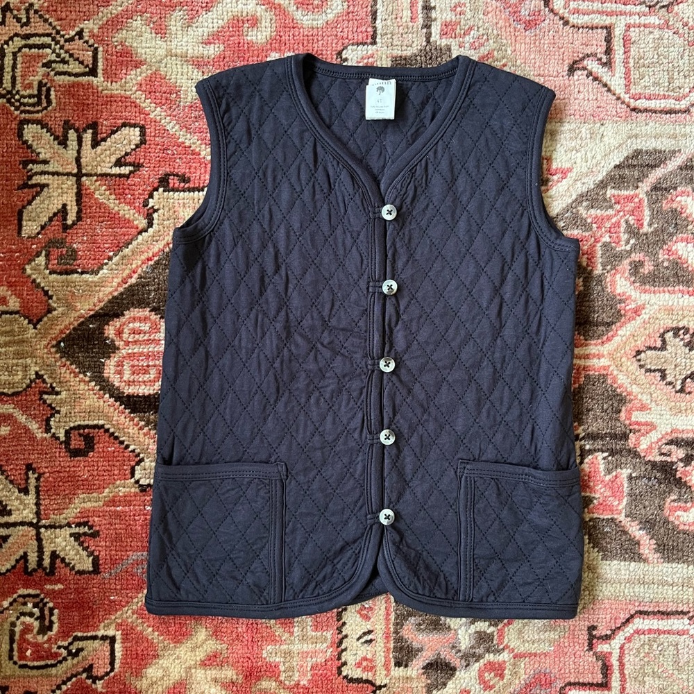 Kate Quinn quilted pocket vest made from bamboo RARE!